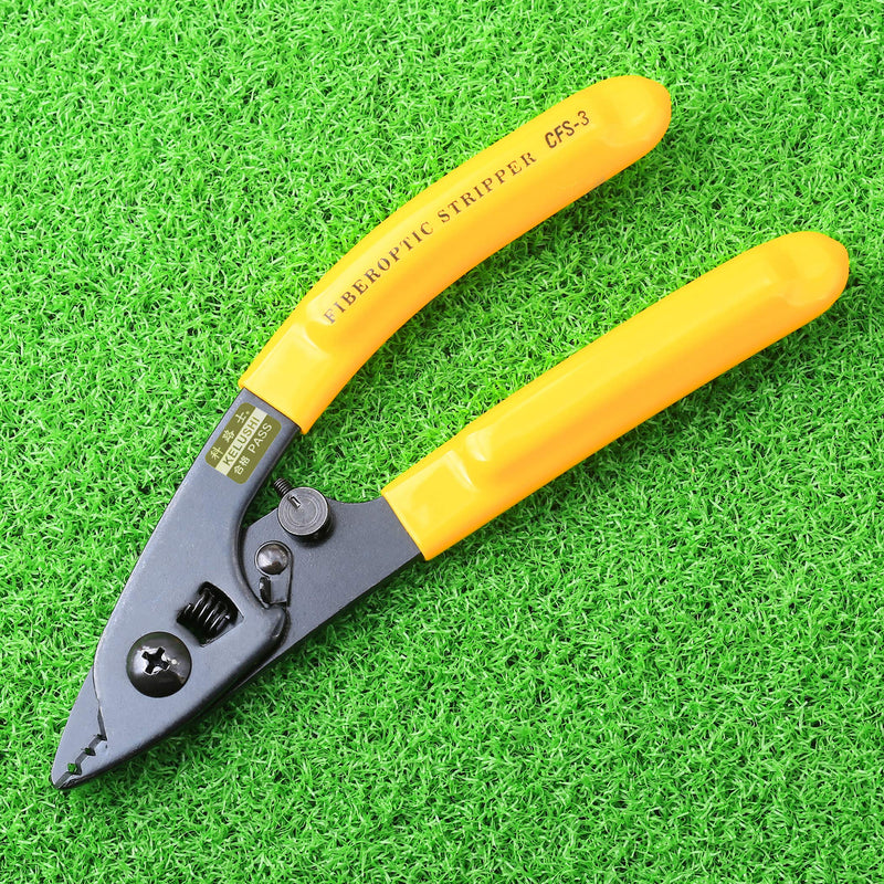 CFS-3 Fiber Optic Stripper three hole pigtail pliers upgraded For stripping 125μm 250μm fiber coating