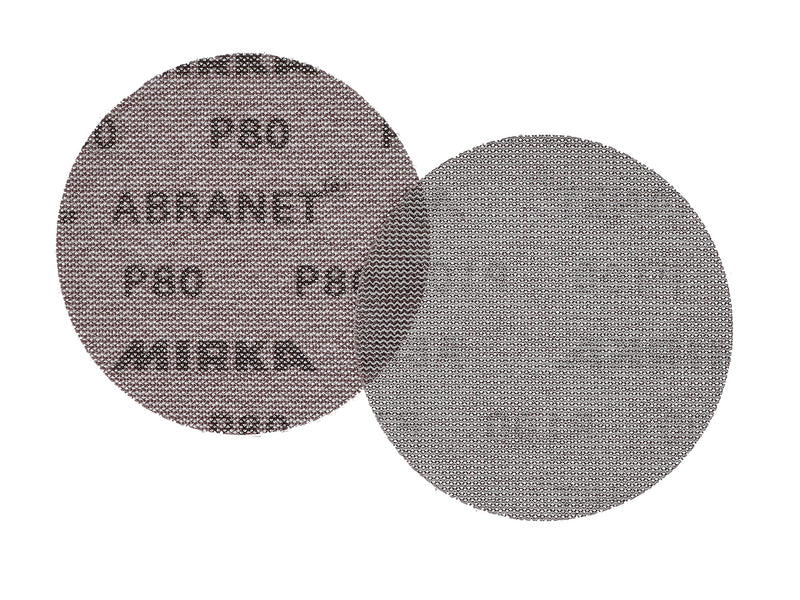 Mirka 9A-232-080 5-Inch 80 Grit Mesh Abrasive Dust Free Sanding Discs, Box of 50 Discs, Small 80 Grit - 50 Pack
