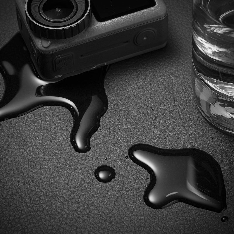 Nekmit Leather Desk Blotter Pad 17 x 12 Inches, Flat, Non-Slip, Waterproof, Black 17" x 12"