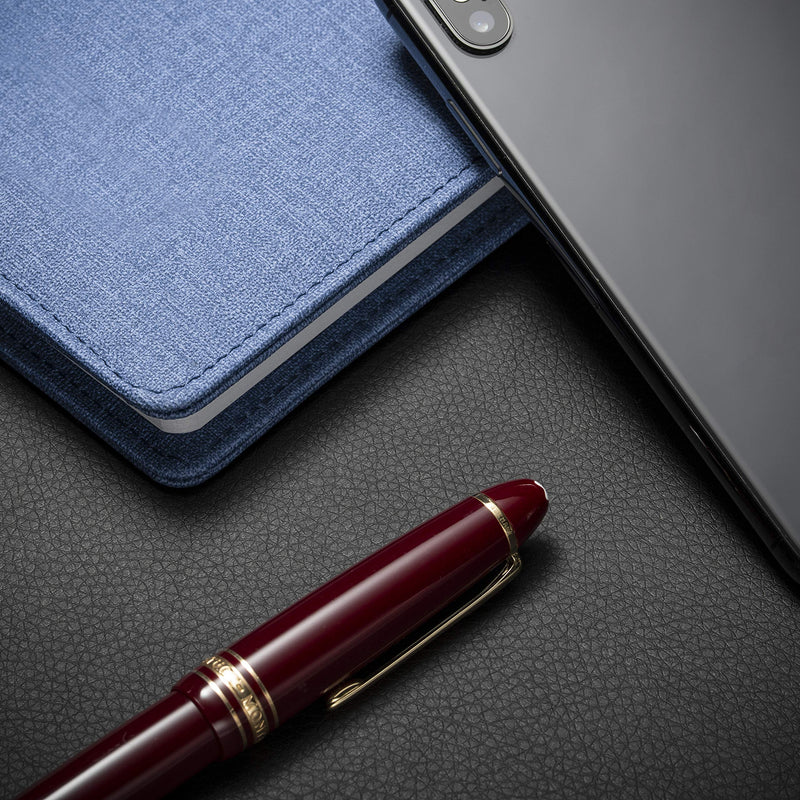 Nekmit Leather Desk Blotter Pad 17 x 12 Inches, Flat, Non-Slip, Waterproof, Black 17" x 12"