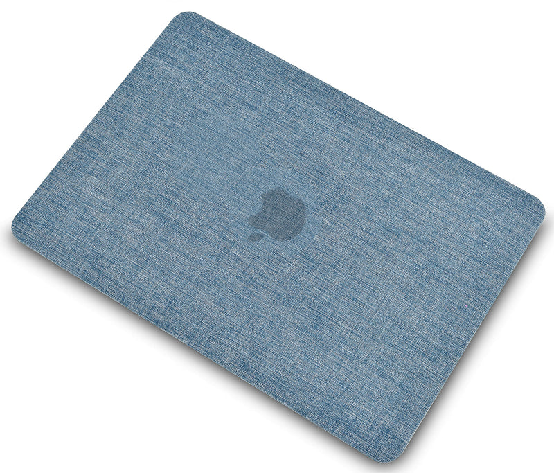 KECC Compatible with MacBook Air 13 inch Case 2020 2019 2018 Release A1932 Retina Display + Touch ID Protective Plastic Hard Shell + Keyboard Cover (Blue Fabric) Blue Fabric
