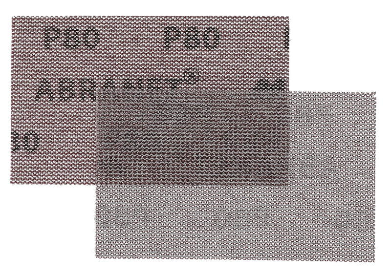 Mirka Abranet mesh sanding strips 81x133 mm Velcro / grain P80 / 10 pieces / for sanding wood, filler, paint, plastic / AE178F1080 Grit P80