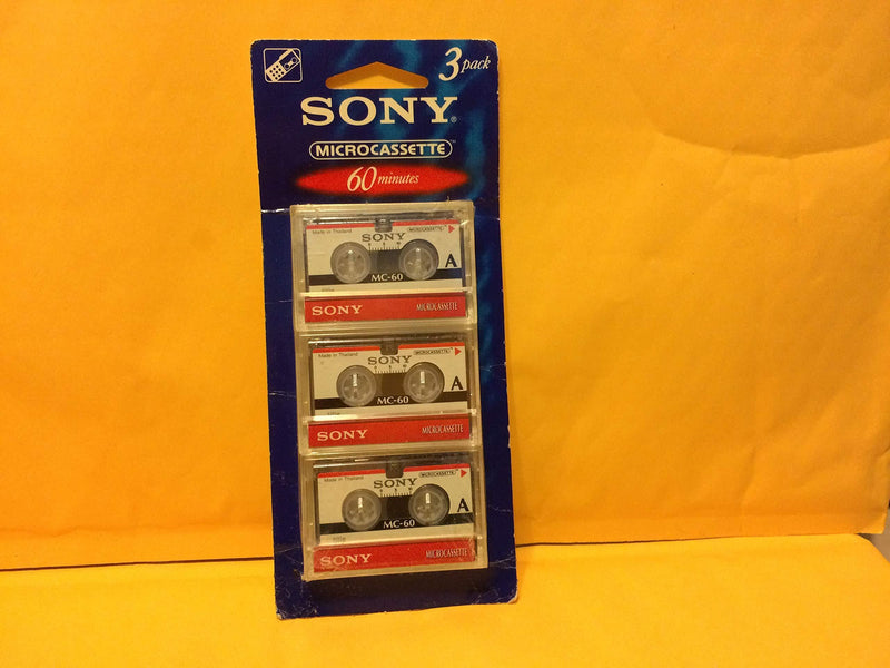 Sony 3MC-60B Microcassette - 3 Pack Original Version