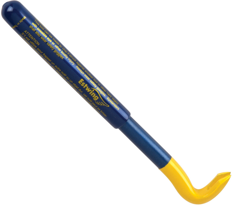 Estwing Handy Claw Nail Puller - 10" Pry Bar with Forged Steel Construction & Vinyl Cushion Grip - HC-10
