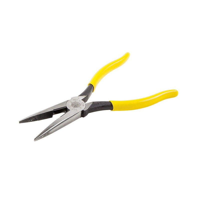 Klein Tools D203-8 Linemans Pliers, Needle Nose Side Cutters, 8-Inch Alligator Pliers with Extended Handle Side Cutting