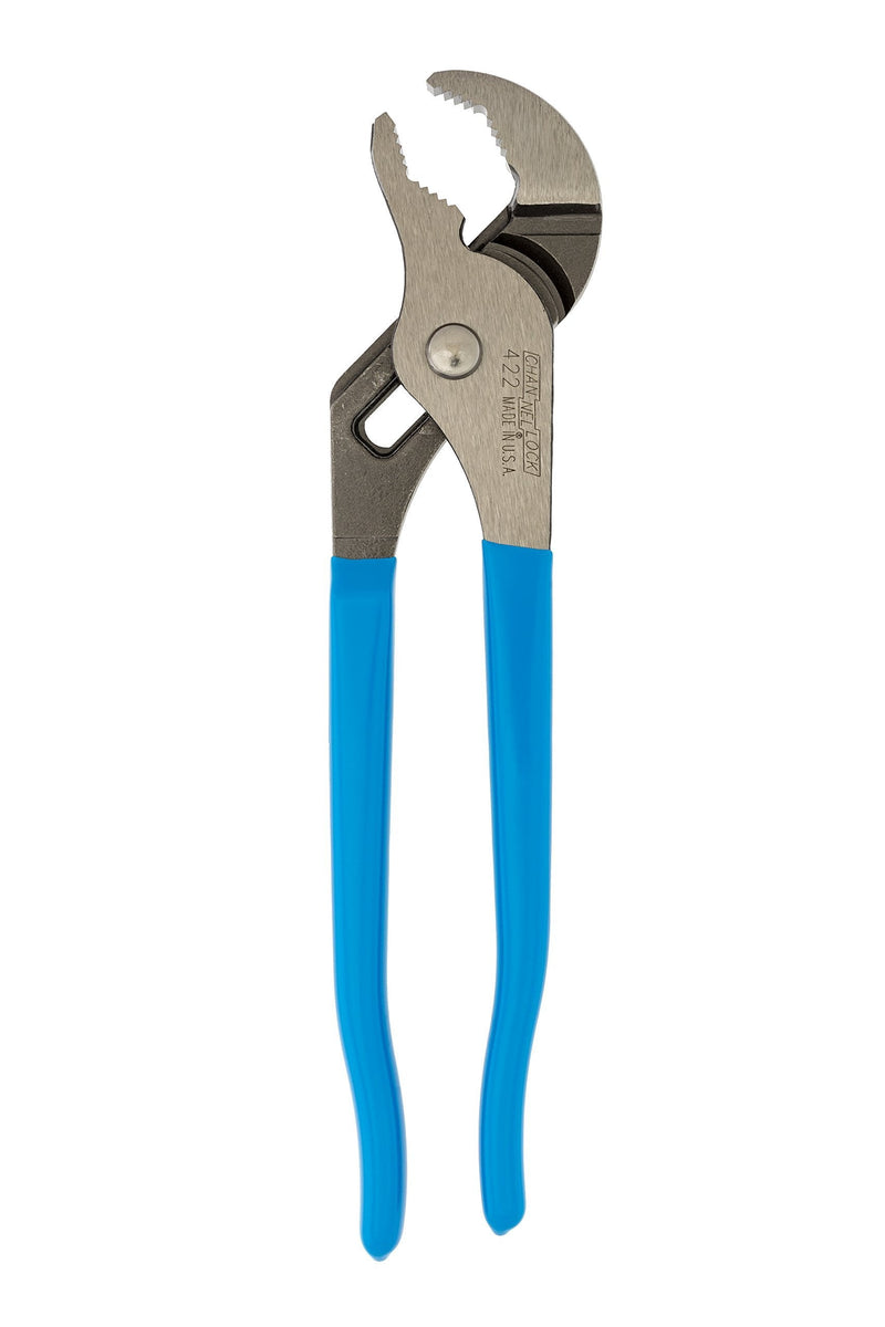 Channellock 422 1-1/2-Inch Jaw Capacity 9-1/2-Inch V-Jaw Tongue and Groove Plier , Blue 9-1/2 inch V jaw Pliers
