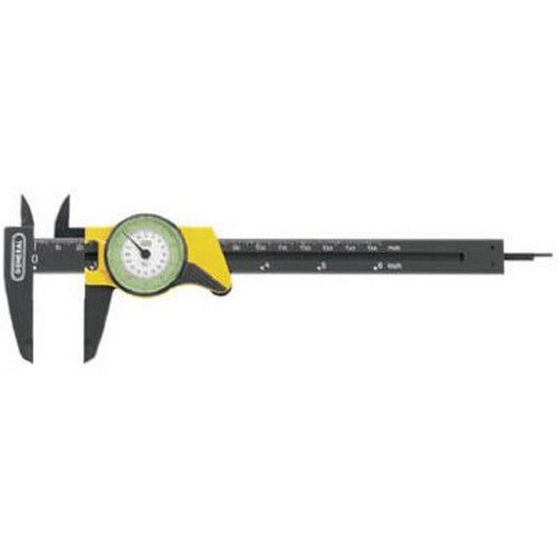 General Tools 142 Plastic Dial Caliper, 0-6" Range.01" & 1/64" Standard