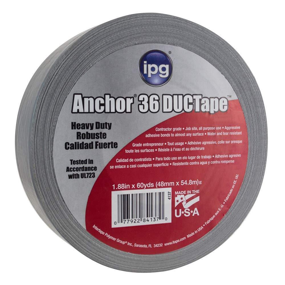 IPG 4137 Heavy Duty AC36 DUCTape, 1.88" x 60 yd, Silver