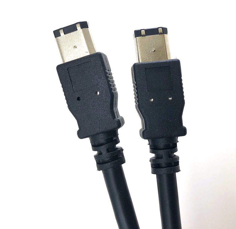 Micro Connectors, Inc. 10 feet Firewire IEEE 1394 6 Pin Male to 6 Pin Male Cable (E07-210) , Black 10 ft Firewire IEEE (6 Pin-M to 6 Pin-M)