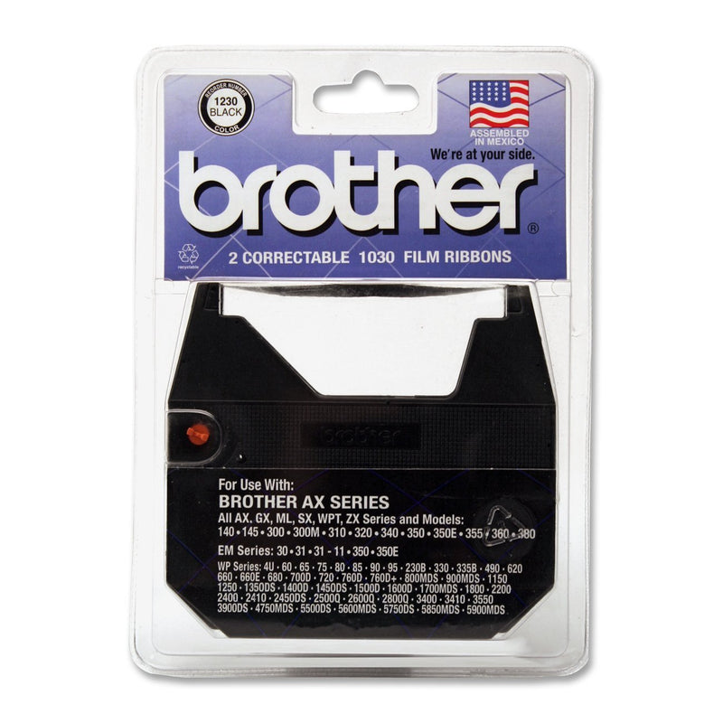 Brother 1030 Correctable Ribbon for Daisy Wheel Typewriter (2 Ribbons) 2 Pack