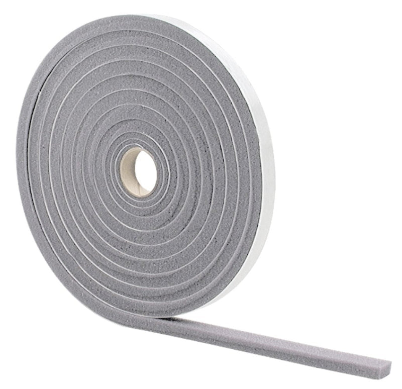 M-D Building Products 02097 2097 M-D 0 Low Density Open Cell Self-Adhesive Foam Tape, 17 Ft L X 1/2 in W 3/8 in T, Gray, x H x 17' L Other