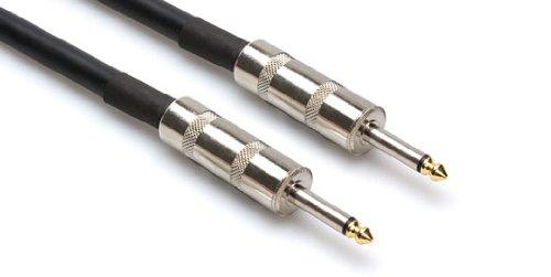 Hosa SKJ Edge Speaker Cables Neutrik 1/4 Inch TS - (5 Feet) (Black) 5-Feet