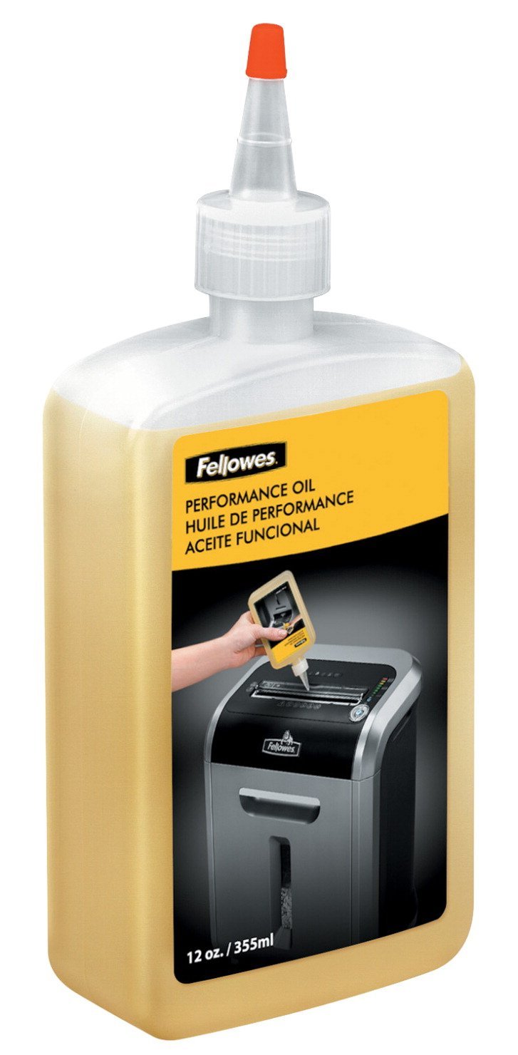 Fellowes Powershred Performance Shredder Oil, 12 oz. Extended Nozzle Bottle (35250) Single