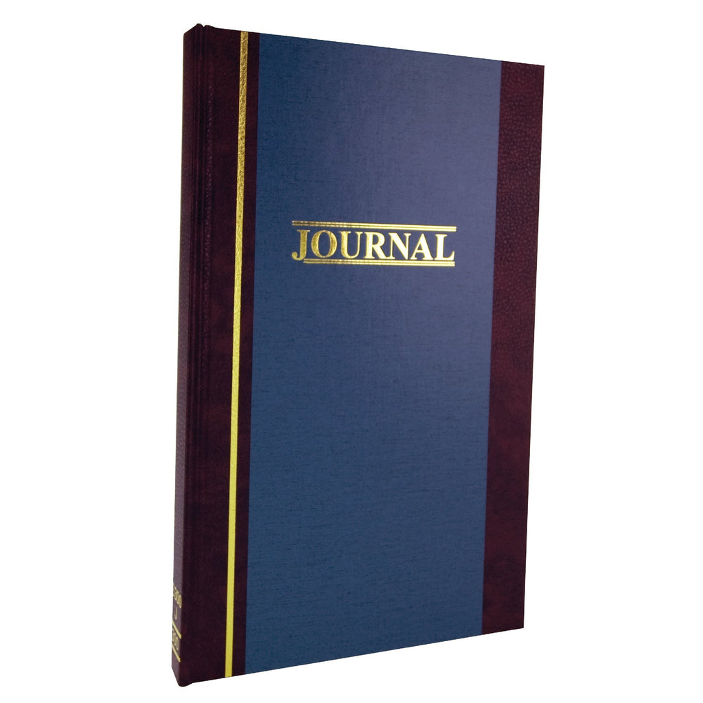 Wilson Jones Account Journal, 11-3/4" x 7-1/4", Ruled, 300 Pages, 33 Lines, 2 Column, S300 (WS300-3JA), Blue