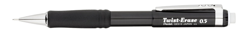 Pentel QE515A Twist-Erase III Mechanical Pencil, 0.5 mm, Black Barrel 1