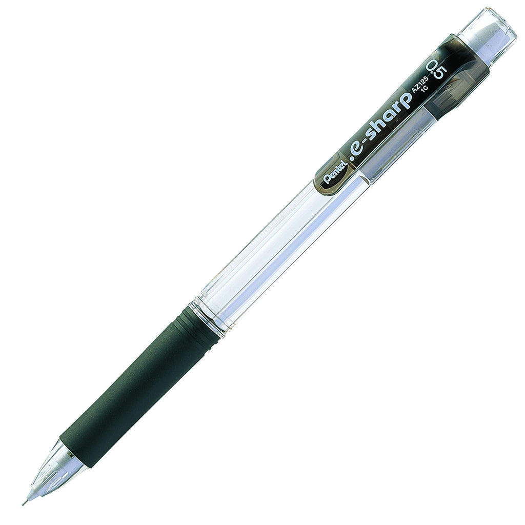 Pentel e-Sharp Mechanical Pencil, 0.50 mm, Black Barrel, Dozen Box (AZ125A) 0.5 mm