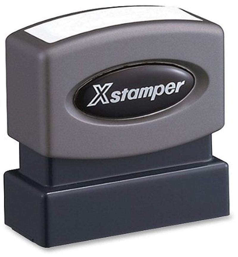 Xstamper One-Color Title Message Stamp, Past Due, Pre-Inked/Re-Inkable, Red (1362)