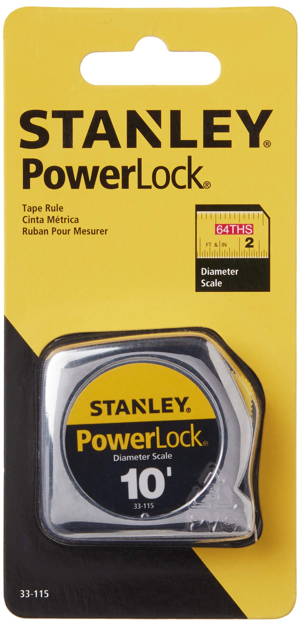 STANLEY PowerLock Tape Measure, 10-Foot (33-115)