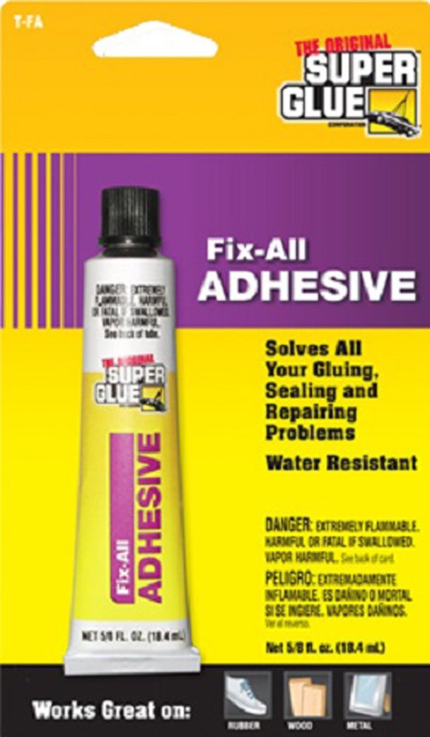 Super Glue Fix All Adhesive,5/8 fl. Oz. Tube,Clear, PT-FA