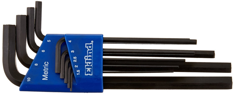 EKLIND 10609 Hex-L Key allen wrench - 9pc set Metric MM sizes 1.5-10 Long series