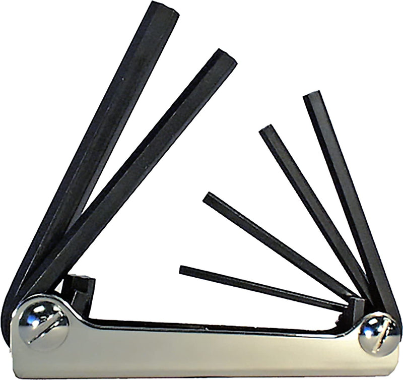EKLIND 20511 Steel Handle Fold-up Hex Key allen wrench - 5pc set SAE Inch Sizes 3/16-3/8 5-Piece Set (3/16" to 3/8")
