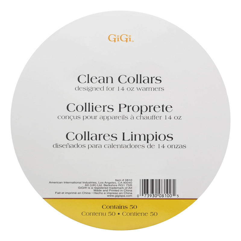 GiGi Clean Collars for 14-Ounce Wax Warmers, 50 Pieces