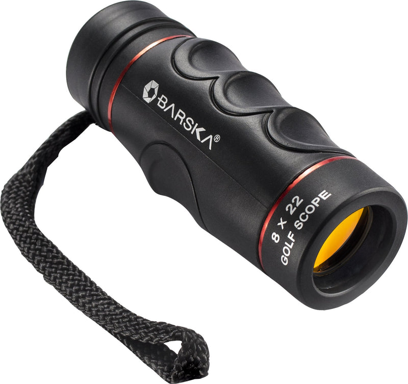 BARSKA Blueline 8x22 Waterproof Golf Scope (Yards) , Black