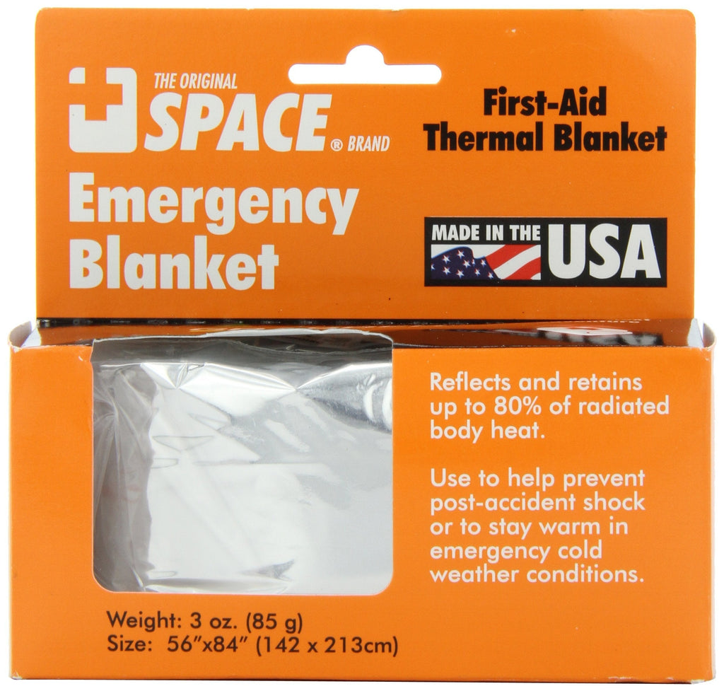 Grabber Outdoors The Original Space Brand Emergency Survival Blanket, Silver, 3oz. 56" X 84"