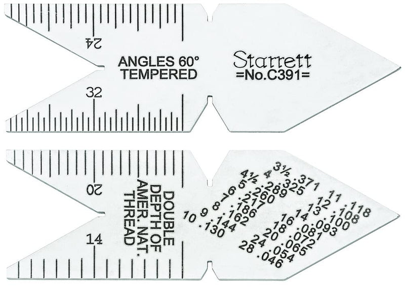 Starrett C391 60 Degree Center Gage