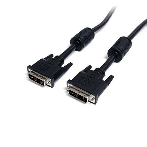 6 ft DVI-I Single Link Digital Analog Monitor Cable M/M - Male to Male DVI-I Single Link Cable - Black 6 Feet - 1920x1200