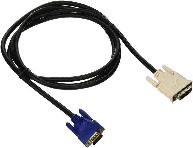 C2G 26954 DVI Male to HD15 VGA Male Video Cable, Black (6.6 Feet, 2 Meters) 6.6 Feet Single PCS