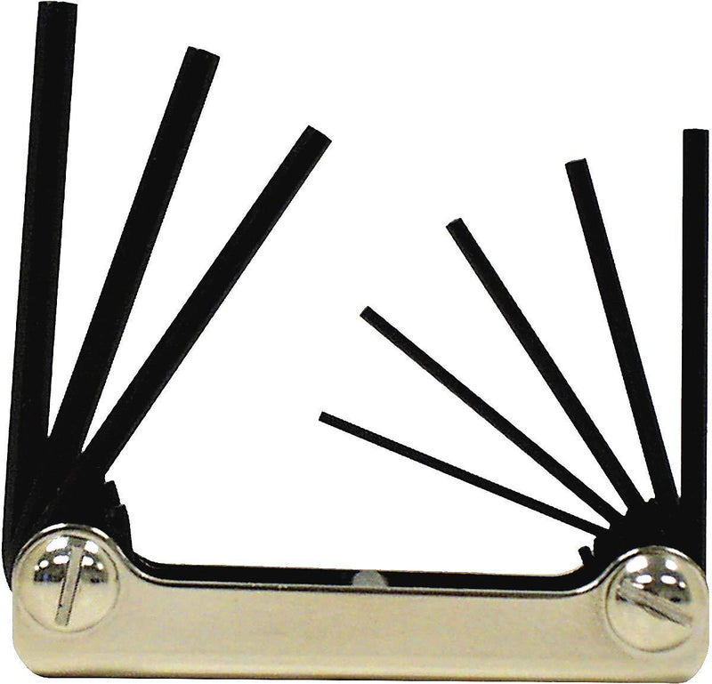 EKLIND 21172 Classic Steel Handle Fold-up Hex Key allen wrench - 7pc set Metric MM sizes 2-8