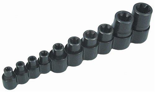 Lisle 26280 Torx Socket Set 10 Sizes, E5 - E20