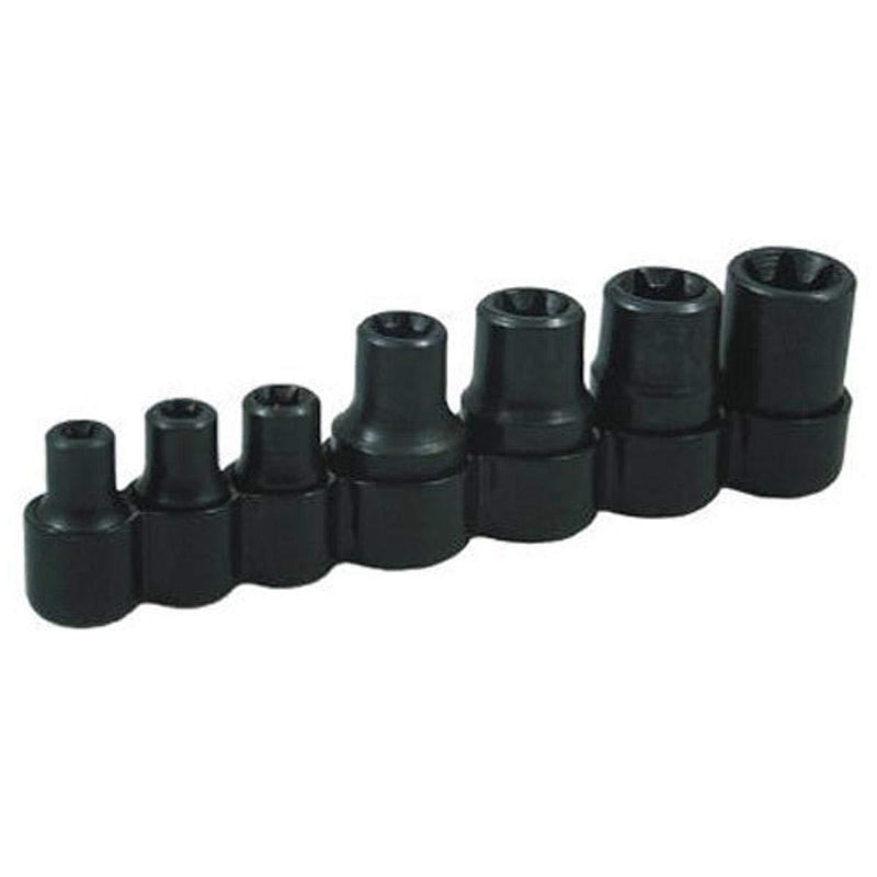 Lisle 26750 7 Piece, External Torx Socket 7 Sizes, E6-E16