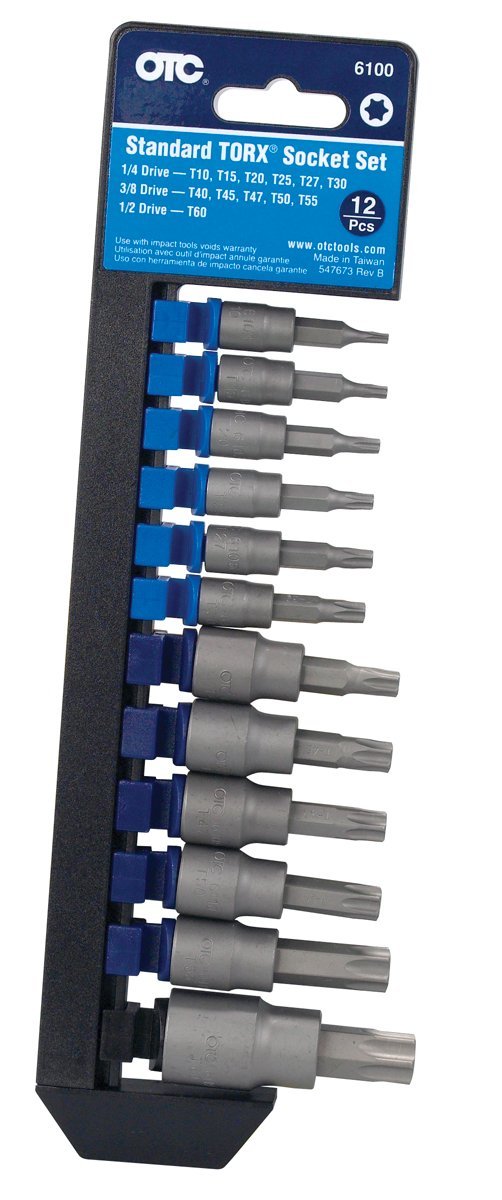 OTC 6100 Standard TORX Bit Socket Set - 12 Piece