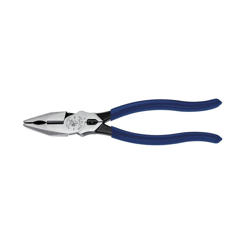Klein Tools 12098 Universal Combination Pliers with Crimping Die, Toothed Pipe Grip, Induction Hardened Knives, 8-Inch