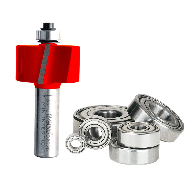 MULTI RABBETING KIT 7-Piece Multi Rabbeting Kit 3/4-Inch Height Flush to 1/2-Inch Depth 1/2-Inch Shank