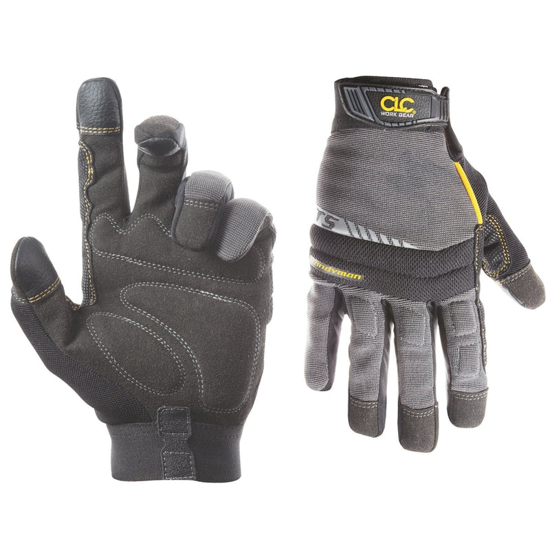 CLC Custom Leathercraft 125L Handyman Flex Grip Work Gloves, Shrink Resistant, Improved Dexterity, Tough, Stretchable, Excellent Grip Large (Pack of 1)
