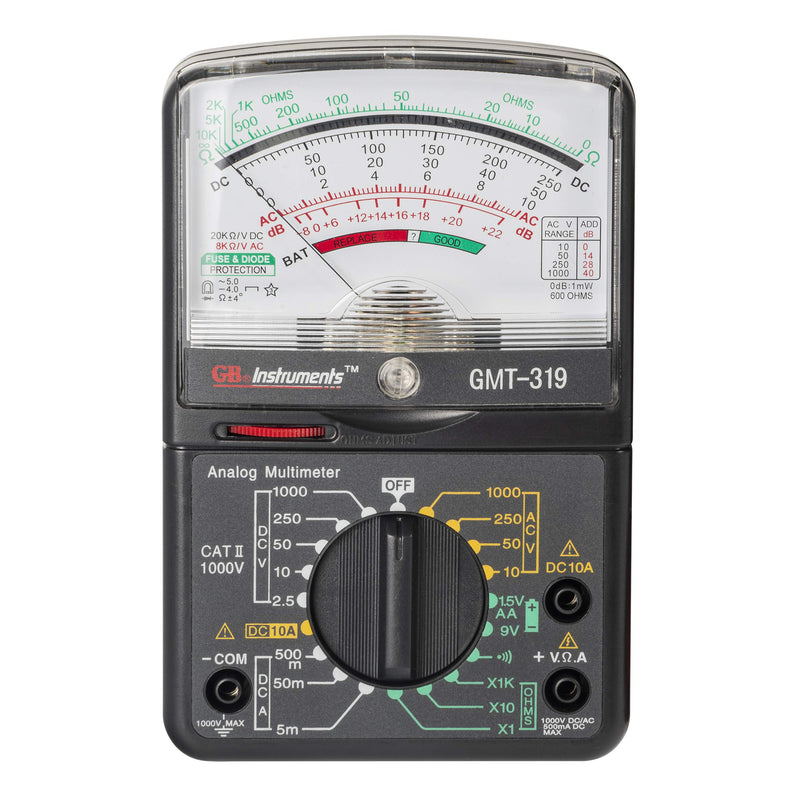 Gardner Bender GMT-319 Multimeter Tester, RJ-45 & RJ-11, 7 Function / 19 Range 1000V
