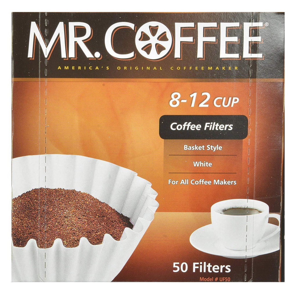 Mr. Coffee Coffee Basket Filters 8 12 Cup 50 Filters (1, 8-12 Cup)