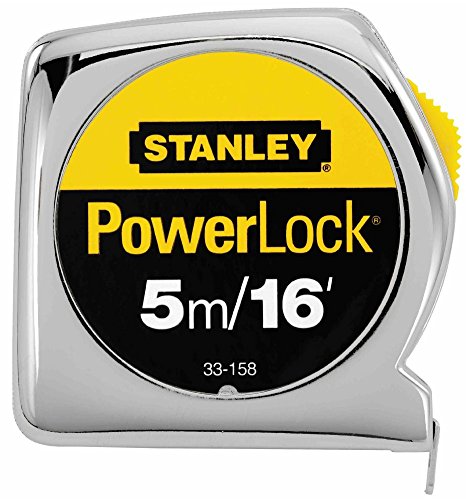 2 Pack Stanley 33-158 5m/16 ft x 3/4 in PowerLock Tape Measure - Metric / Standard Graduations