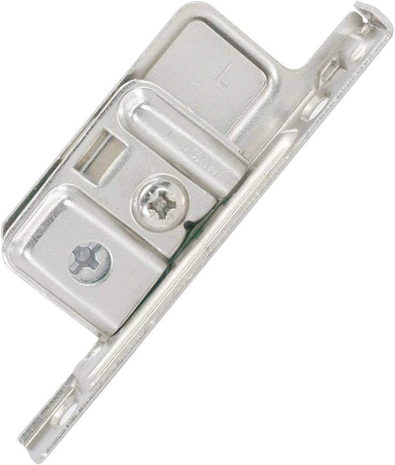 Blum ZSF.1700 L METABOX Left Screw-On Drawer Standard Front Fixing Bracket, Nickel