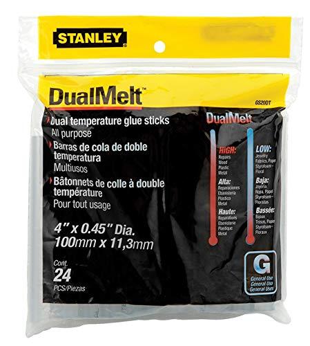 Stanley GS20DT Dual Temperature 4-Inch Glue Sticks, 24-Pack