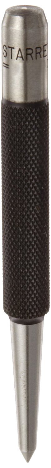 Starrett 816B Prick Punch, 4" Length, 1/8" Tapered Point Diameter