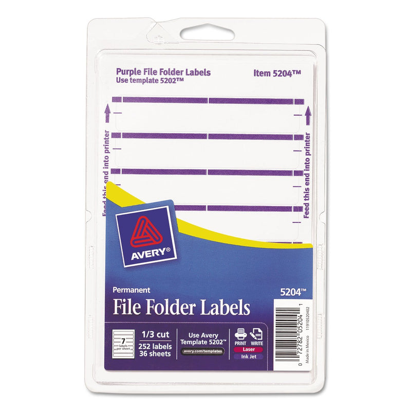 AVE05204 - Avery Print or Write File Folder Labels