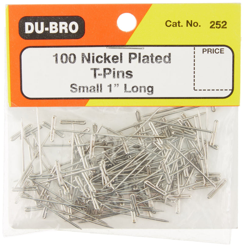 Du-Bro 252 1" Nickel Plated T-Pin