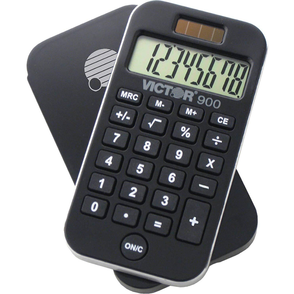 Victor 900 Handheld Calculator, Black, 0.3" x 2.5" x 4.3" 0.3" x 2.5" x 4.3"