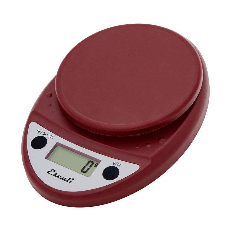 Escali Primo Lightweight Scale, 8.5 x 6 x 1.5 inches, Warm Red