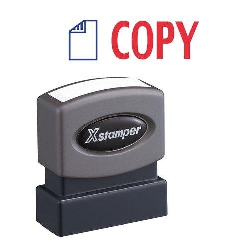 Xstamper Red/Blue Copy Title Stamp