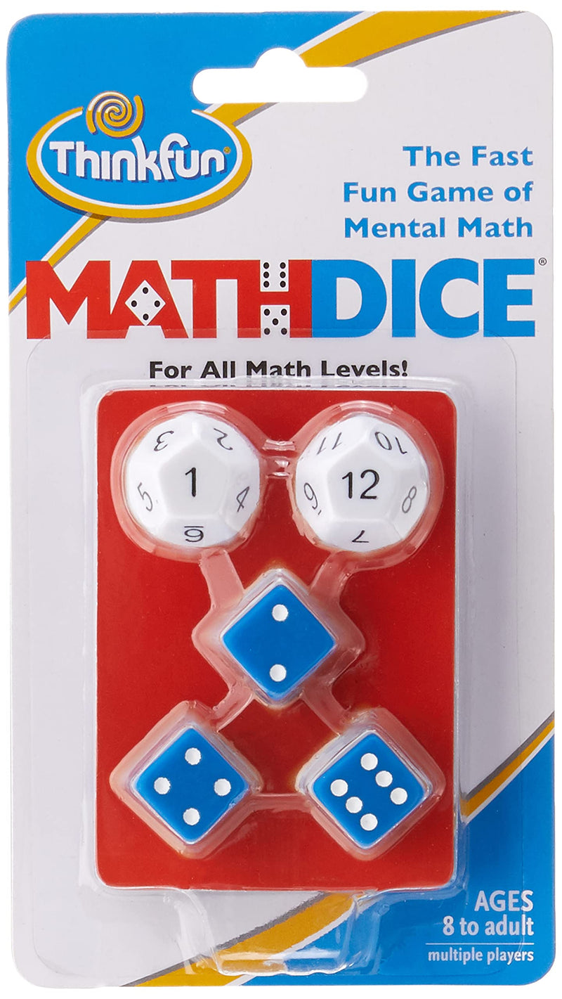 ThinkFun Math Dice Fun Game that Teaches Mental Math Skills to Kids Age 8 and Up